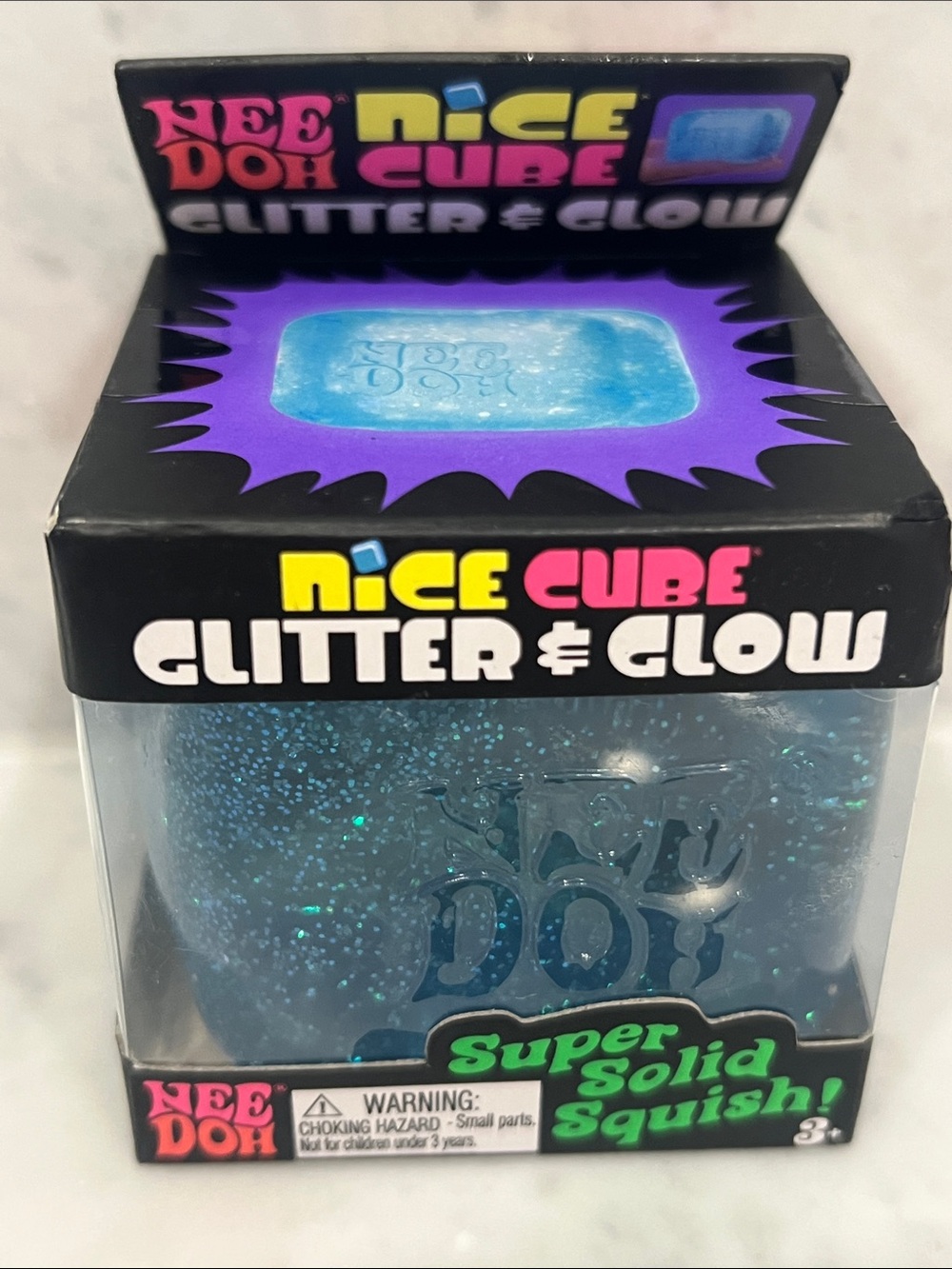 NeeDoh Nice Cube Glitter & Glow